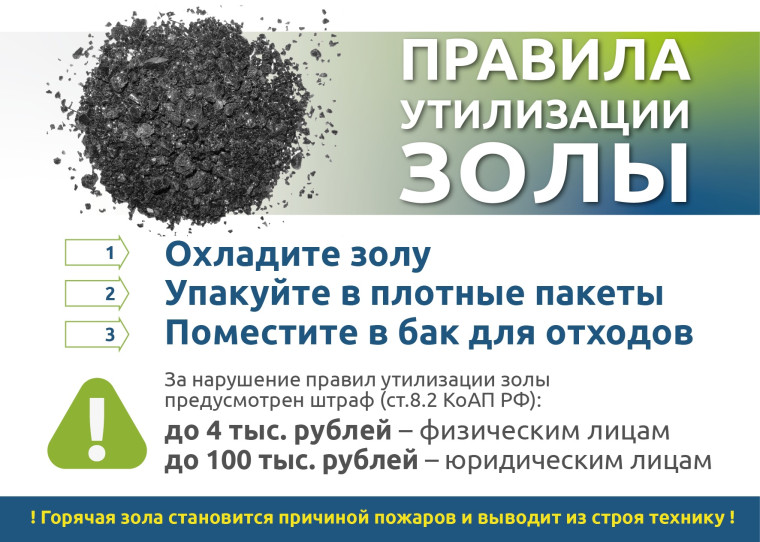 Правила утилизации золы. Правила утилизации золы.